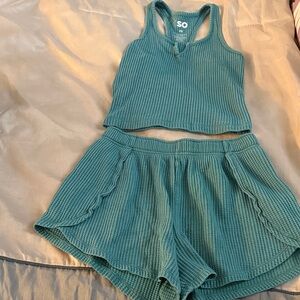 SO Teal Textured Lounge Set